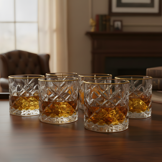 Glass Cups Set 6 Pcs